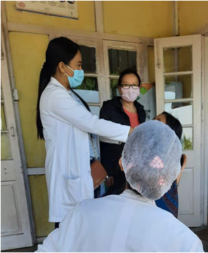 Clover Dental Clinic giving free services at Free Denture Camp at Viswema CHC